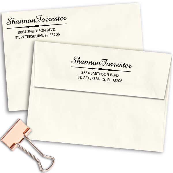 Forrester 3 Line Address Stamp