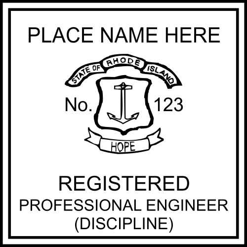 State of Rhode Island Professional Engineer Seal
