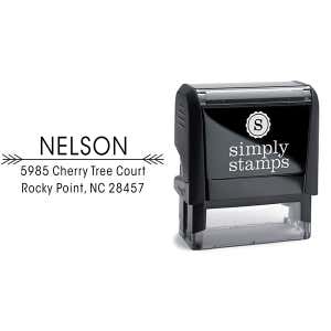 Nelson Double Arrow Address Stamp Body and Imprint