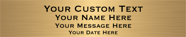 Custom Four Line Brass Plates | 2