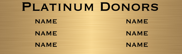 Custom 6 Names 6" x 20" Brass Plates