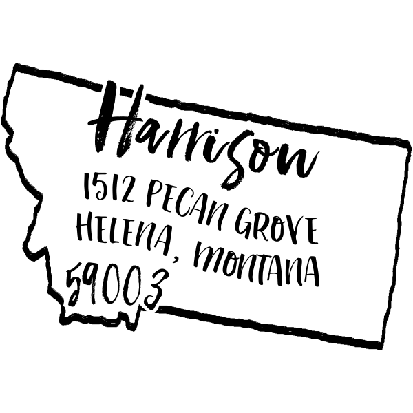 Custom Montana Address Stamp