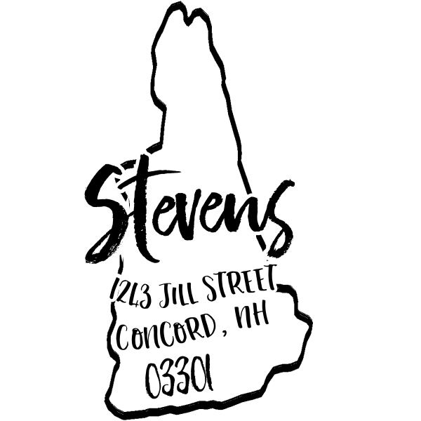 Custom New Hampshire Address Stamp