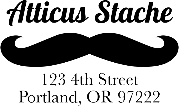 Stache Address Stamp