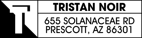 Noir Address Stamp