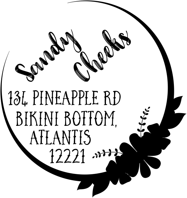 Cheeks Return Address Stamp