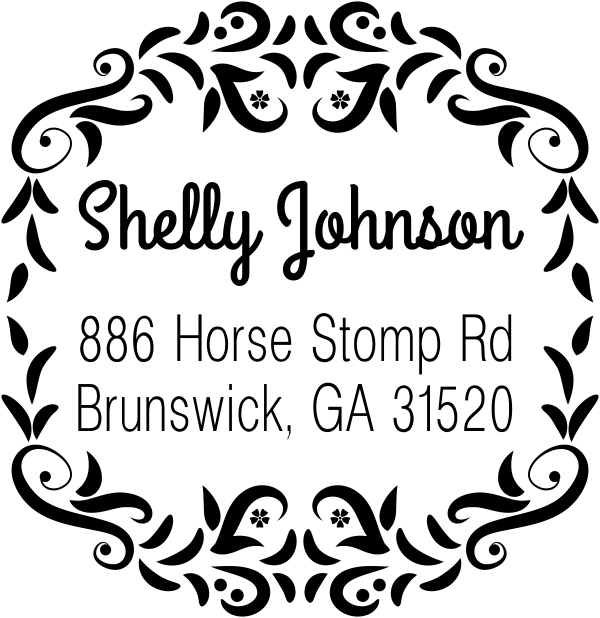 Horse Stomp Return Address Stamp