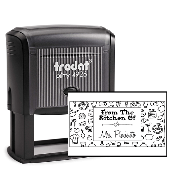 Pimiento Rectangular Pattern Kitchen Stamp
