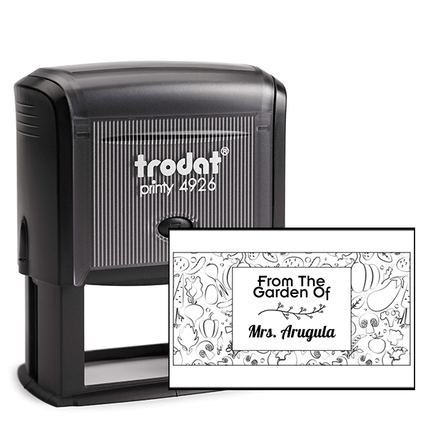 Arugula Rectangular Pattern Garden Stamp