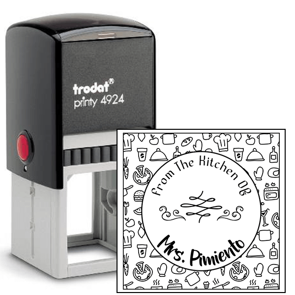 Pimiento Round Pattern Kitchen Stamp