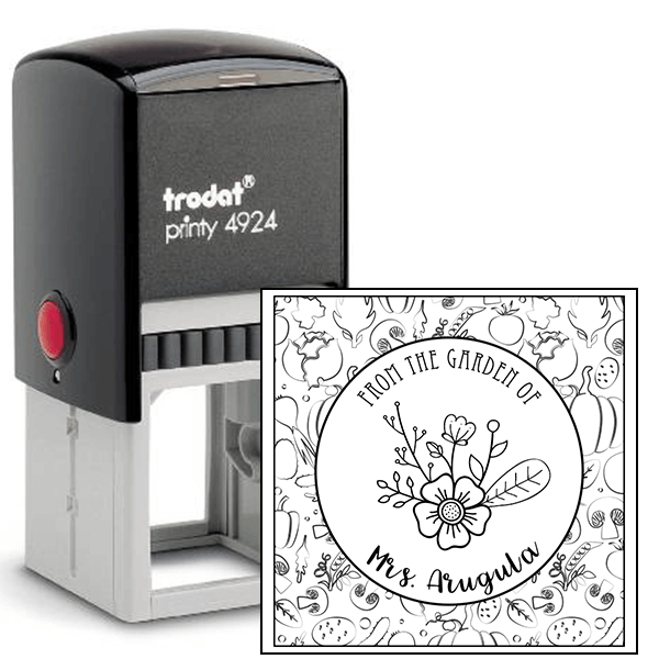 Arugula Round Pattern Garden Stamp