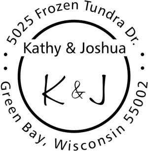Couples Initial Address Stamp