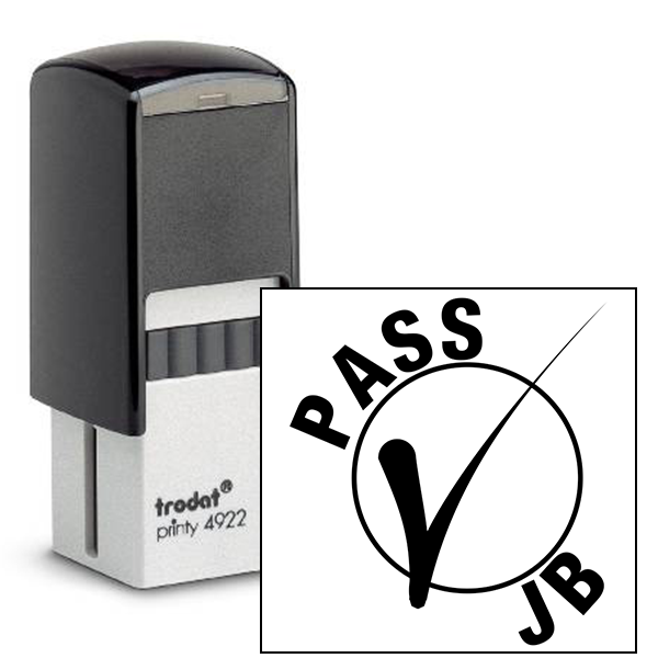Pass Check Initial Inspection Stamp