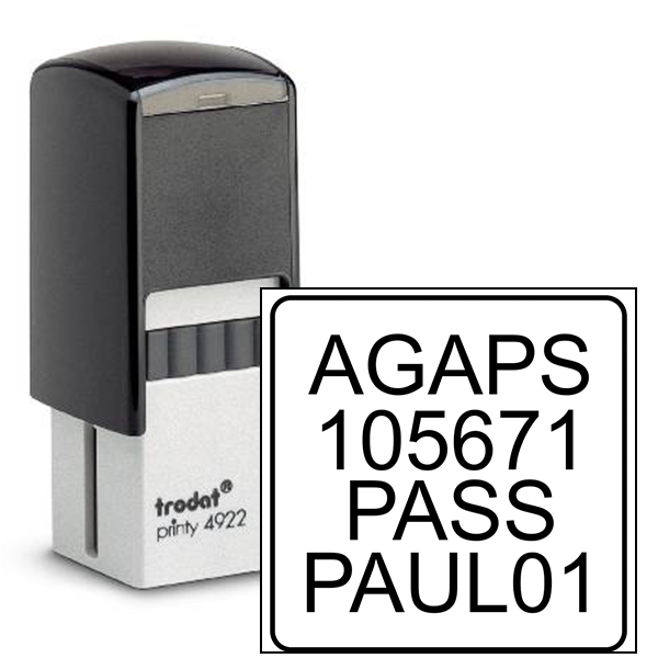 4 Line Custom Text Inspection Stamp