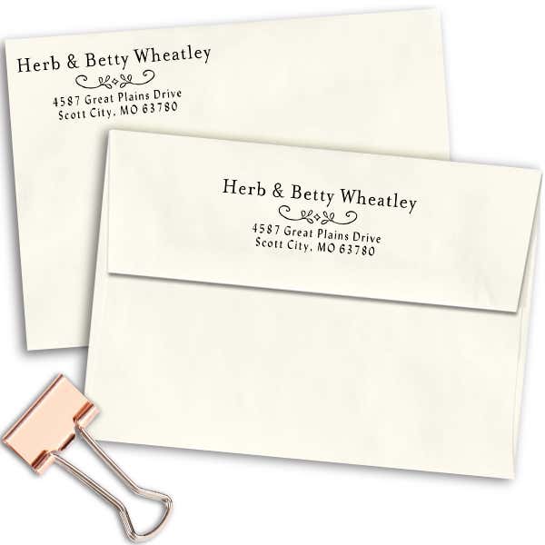 Wheatley Deco Address Stamp