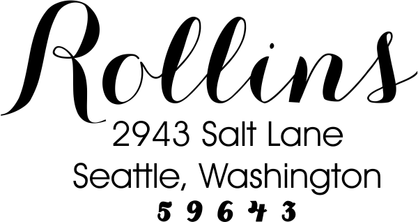 Rollins Return Address Stamp