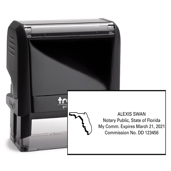 Florida Notary Public Seal State Shape
