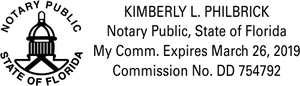 Florida Notary Public Seal Capitol Building 