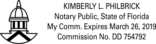 Florida Notary Public Seal Capitol Symbol