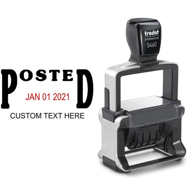 Trodat Professional Posted Date Stamp Body and Imprint
