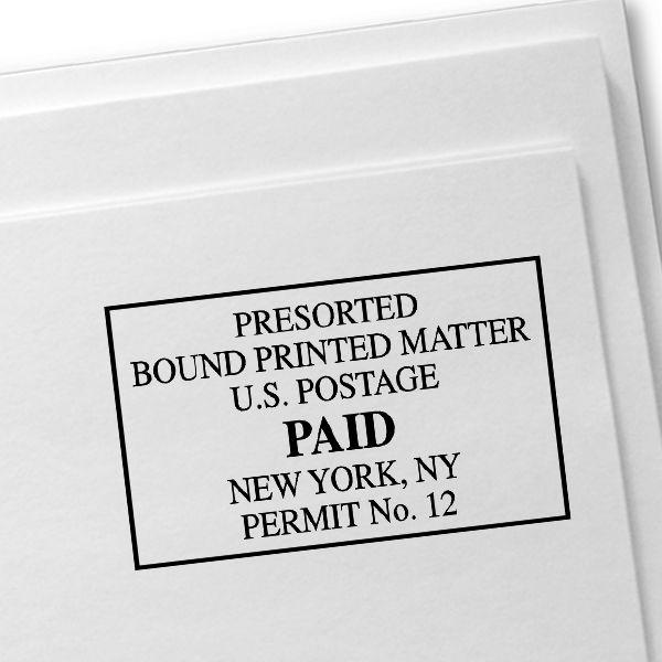 Package Services Mail Permit Stamp Simply Stamps