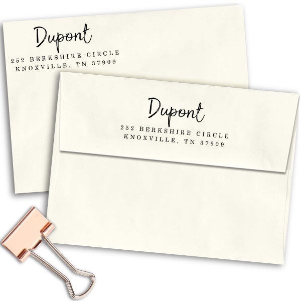 Dupont European Return Address Stamp