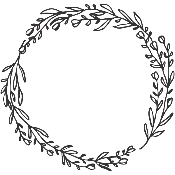 Olive Branches Wreath Stamp
