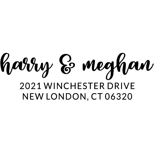 Winchester Pink Address Stamp