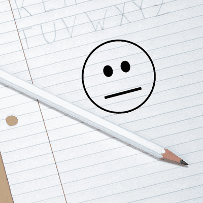 Teacher Emoji Stamp, Straight Face - Holmes Custom - alternate view