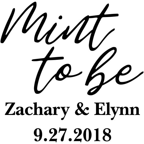 Mint to Be DIY Wedding Stamp