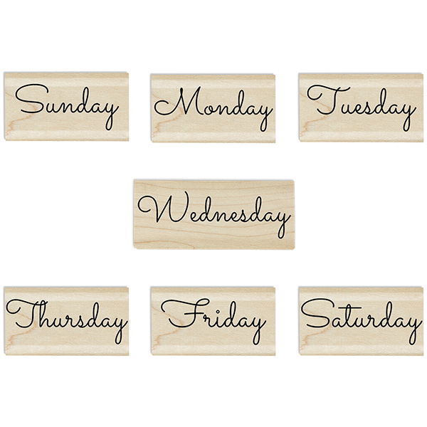 Days of the Week Stamp Set