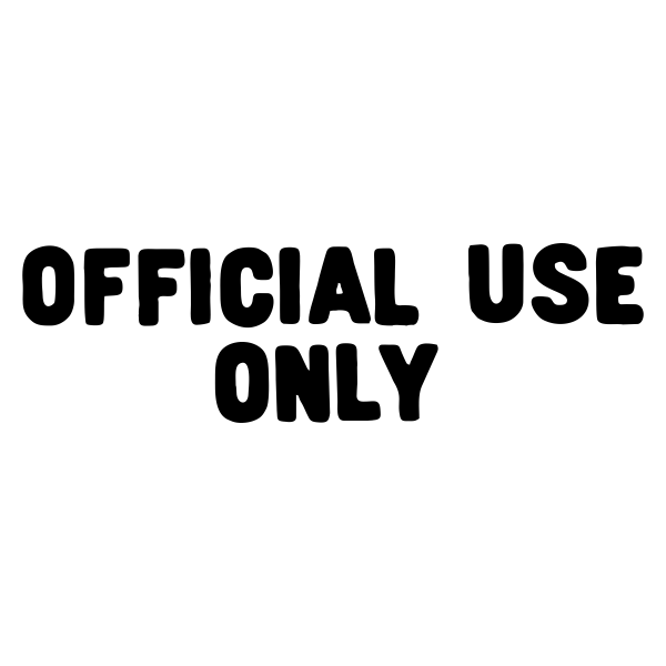 Official Use Only Stock Stamp