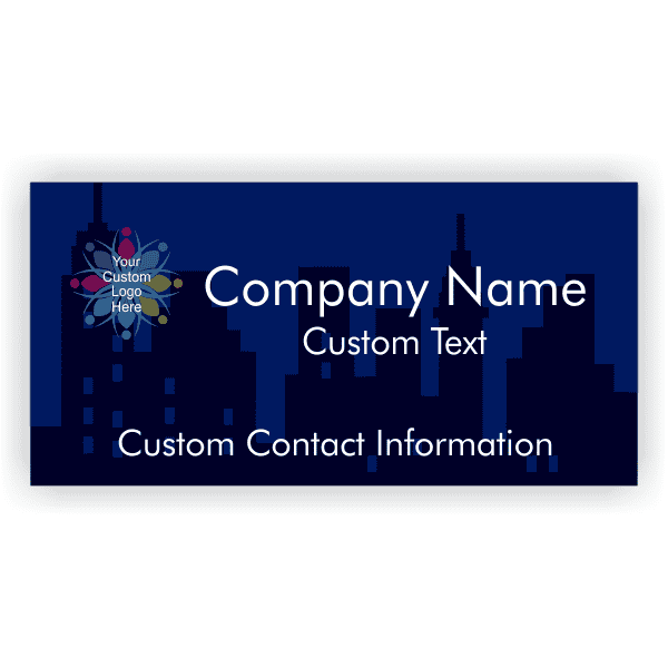 Transparent Skyline 2' x 4' Business Banner