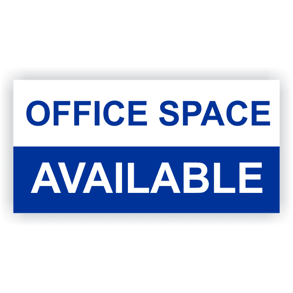 Office Space Available 3' x 6' Banner