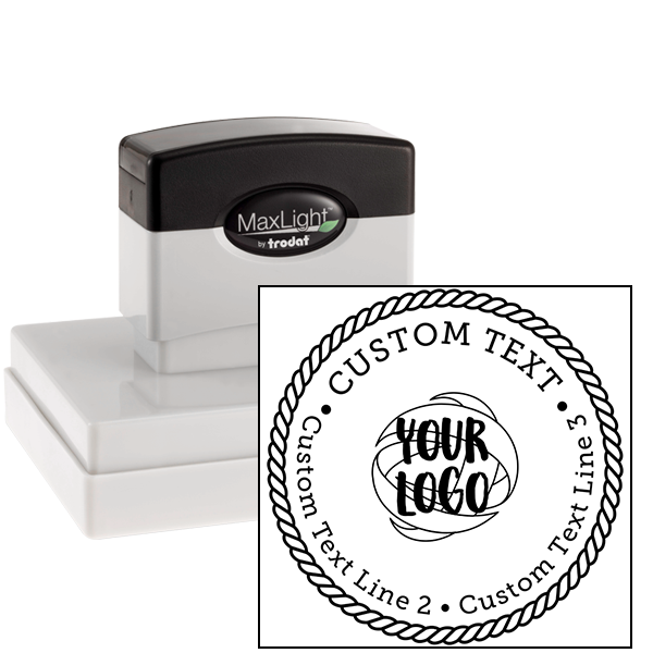 Rope Border Custom Logo Stamp