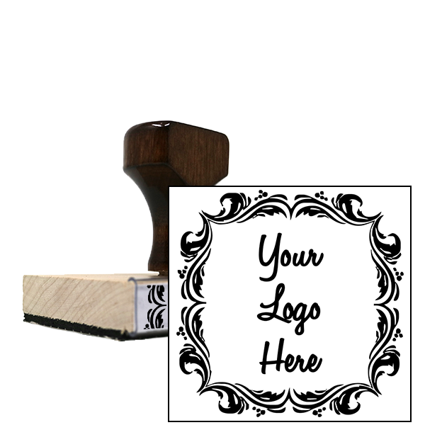 Deco Border Wood Handle European Hand Stamp