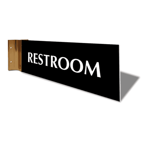 Restroom 4" x 12" Corridor Sign