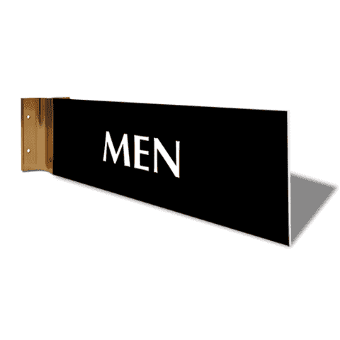 Men's Room 4" x 12" Corridor Sign