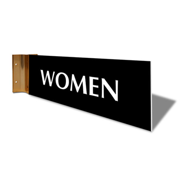 Women's Room Projection Sign | 4" x 12"