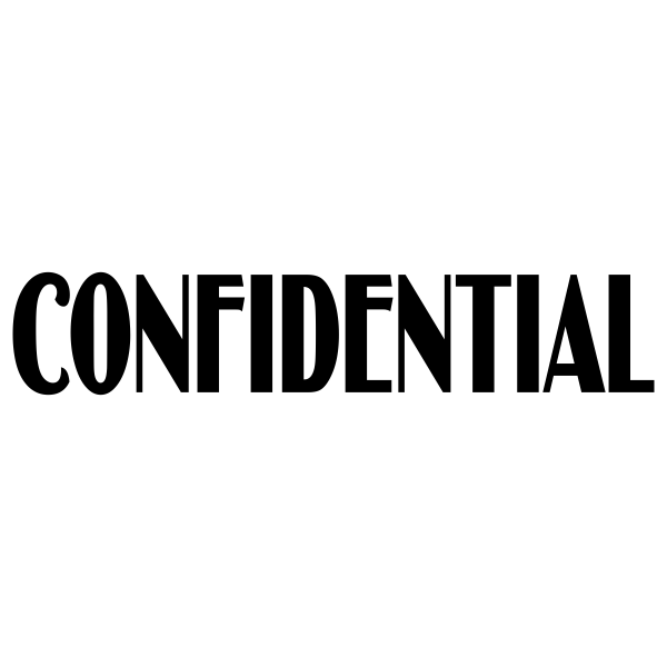 Confidential Stylish Stock Stamp