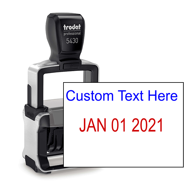 Trodat Professional Top Line Custom Text Dater Stamp