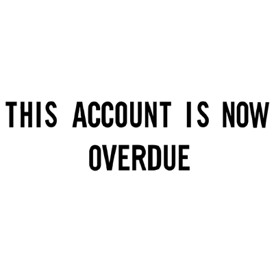 This Account Is Overdue Stock Stamp - alternate view