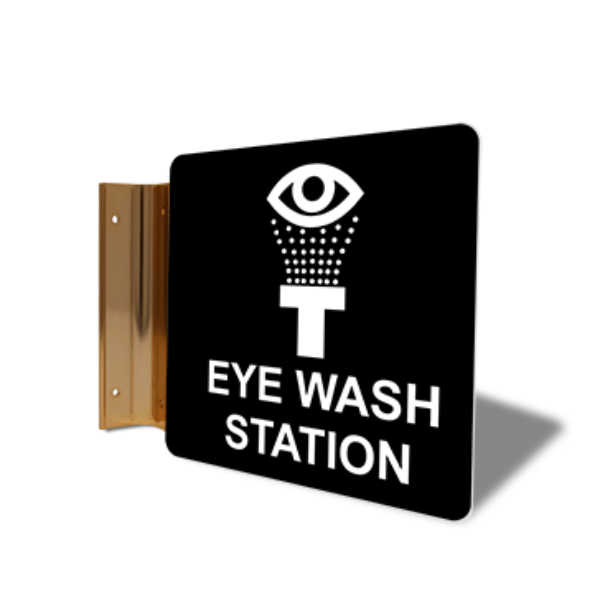 Eye Wash Station 6" x 6" Corridor Sign