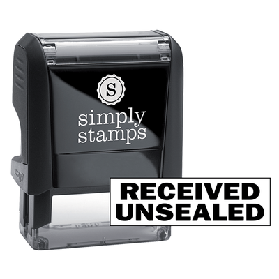Received Unsealed Stock Stamp