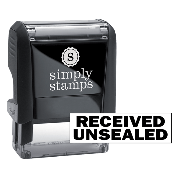 Received Unsealed Stock Stamp