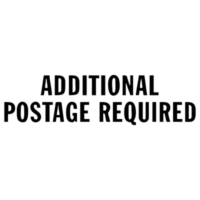 Additional Postage Required Stock Stamp - alternate view