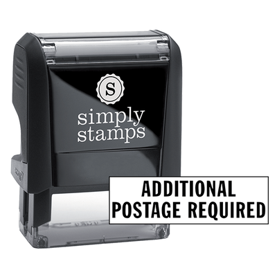 Additional Postage Required Stock Stamp