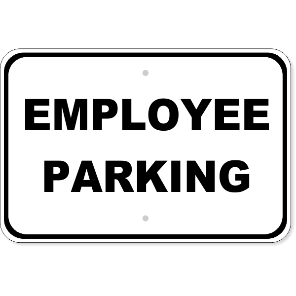 Employee Parking Aluminum Sign | 12" x 18"
