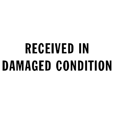 Received In Damaged Condition Stock Stamp - alternate view