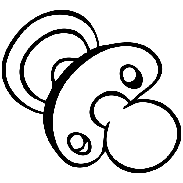 Pacifier Craft Stamp